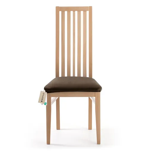 Restilo Napínací potah na sedák na židli Sento tmavě hnědá, 40 x 40 + 5 cm