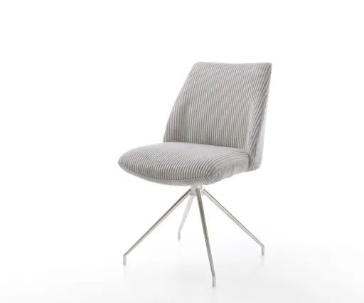 Otočná židle Elso-Flex křížová zúžená podnož nerezová ocel