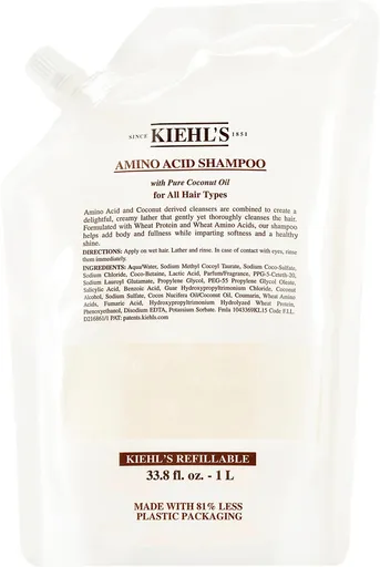 Kiehl's Šampon s aminokyselinami (Amino Acid Shampoo) 1000 ml - náplň