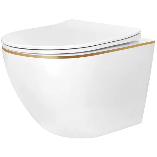 REA Závěsná WC mísa Carlo Mini Tornado NFQ GOLD EDGE REA-C6801