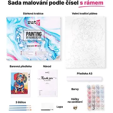 Malování podle čísel - Kola a květiny (HRAmal00544nad)