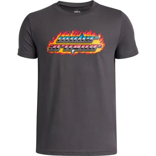 Under Armour FLAME WSS Chlapecké tričko, tmavě šedá, velikost XL