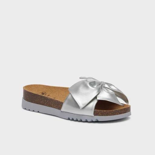 Scholl Pantofle Bowy 2.0 stříbrná, vel. 38, 38 EU