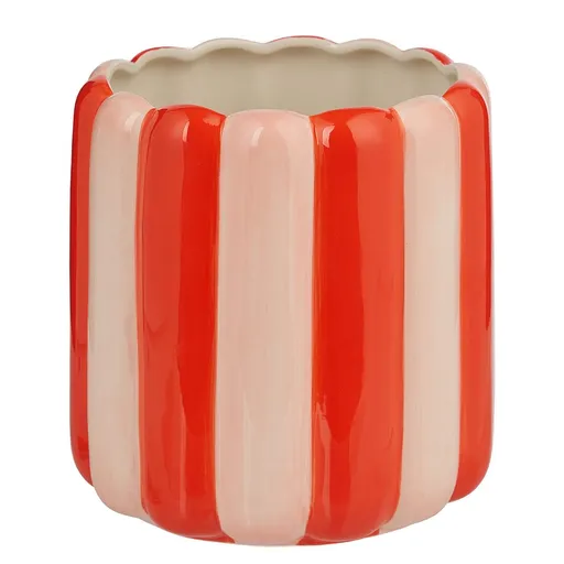 CIRCUS Květináč 15 cm - červená/růžová