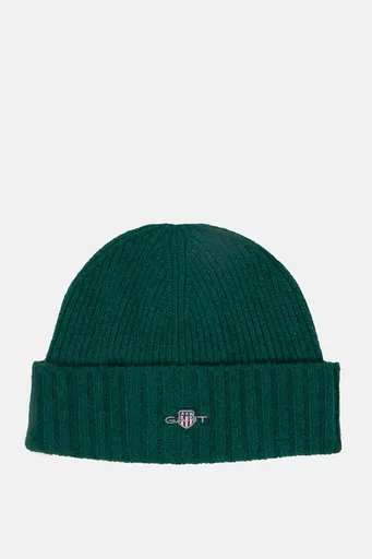 ČEPICE 7-16 LET GANT SHIELD WOOL BEANIE DEEP FOREST