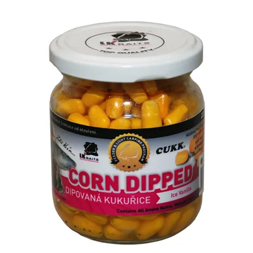 LK Baits Dipovaná kukuřice 220ml - Ice Vanilla,LK Baits Dipovaná kukuřice 220ml - Ice Vanilla