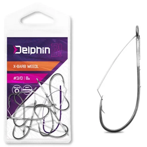 Delphin háčky na čeburašku b! x-barb weedl 8 ks - 1/0