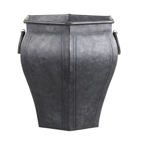 Dekorační plechový antik květináč French Chic - 26*24*30 cm Chic Antique