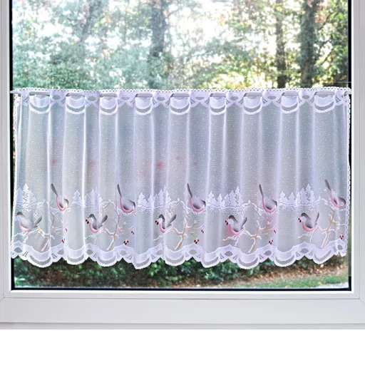 Záclona Zimní ptáčci