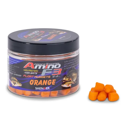 Saenger plovoucí nugetky amino f-3 mini 8x6 mm 50 g - pomeranč