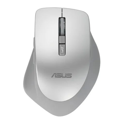 ASUS WT425/Ergonomická/Optická/Pro praváky/1 600 DPI/Bezdrátové USB/Stříbrná