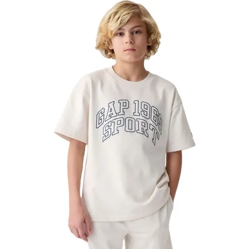 GAP INTL LOGO CREW Chlapecké tričko, bílá, velikost