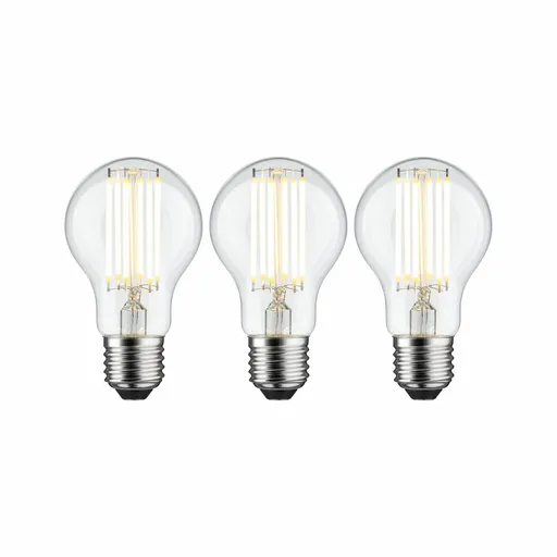 PAULMANN Eco-Line Filament 230V LED žárovka E27 3ks-sada 5W 3000K čirá