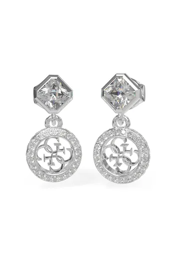 Guess Ocelové náušnice s přívěsky 4G Crush JUBE04154JWRHT/U