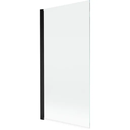 MEXEN MIST vanová zástěna 90x150 cm 6mm 1-s, černá, čirá 8A9-090-001-70-00