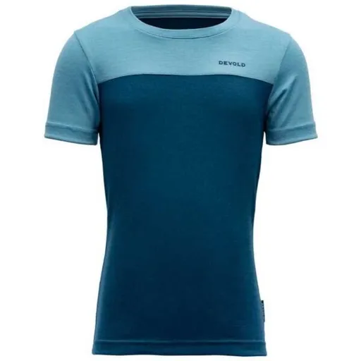 Devold NORANG KID Dětské tričko, modrá, velikost 6Y