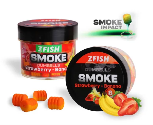 Zfish smoke pop-up dumbells 8 mm 20 g - strawberry banana