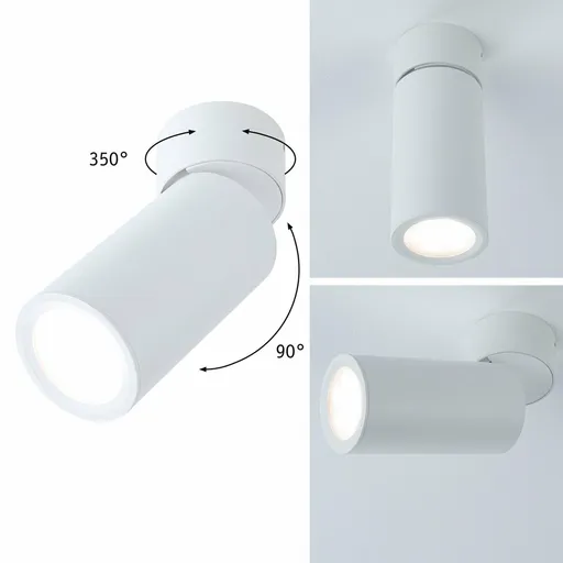 PAULMANN LED stropní svítidlo 3-krokové-stmívatelné Turnal Coin 2700K 230V 6W stmívatelné bílá mat