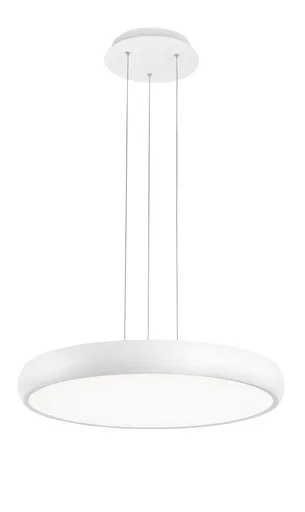 Nova Luce Decentní závěsné LED svítidlo Gap v bílé a černé barvě - pr. 510 x 70 x 1130 mm, bílá NV 8100987