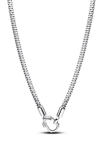 Pandora Stylový stříbrný náhrdelník Moments 393682C00 45 cm