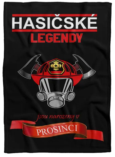 Deka Hasičské legendy - měsíc (Měsíc: 12 - Prosinec, Podšití beránkem: NE)