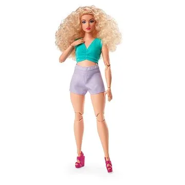 Barbie Looks Blondýnka Ve Fialových Šortkách  (194735097364)