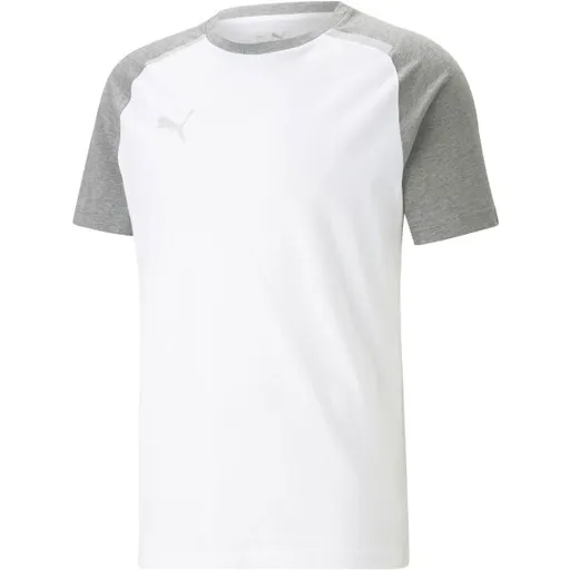 Puma TEAMCUP CASUALS TEE Fotbalové triko, bílá, velikost