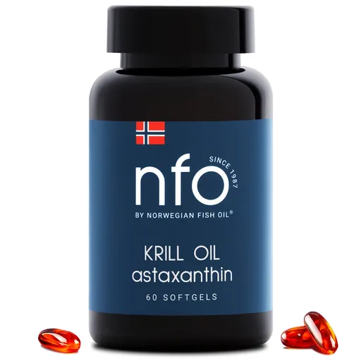 NFO Omega-3 krilový olej s astaxantinem měkké gely