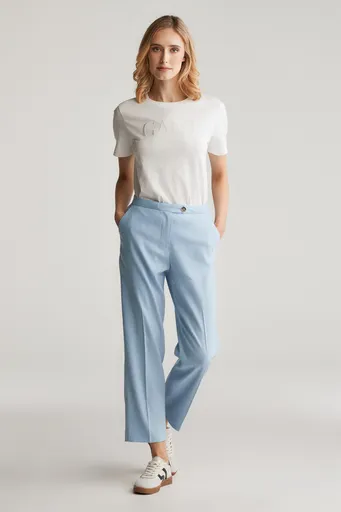 KALHOTY GANT STRETCH LINEN TAILORED PANT FRESH BLUE