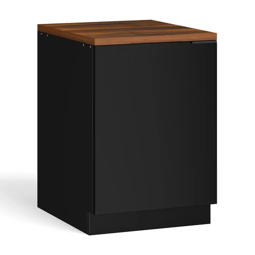 Blumfeldt WoodVista spodní skříňka dřezu, Robustní, Soft-Close závěsy, Hliníkové rukojeti