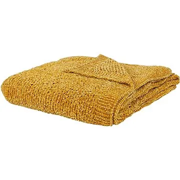 Deka 150×200 cm žlutá HAIFA, 237359 (beliani_237359)