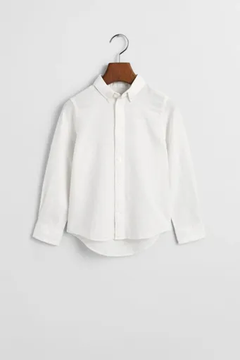 KOŠILE GANT COTTON LINEN BD LS SHIRT WHITE