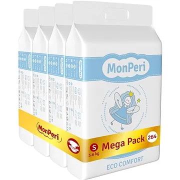 MonPeri ECO Comfort Mega Pack vel. S (264 ks) (8594169731452)