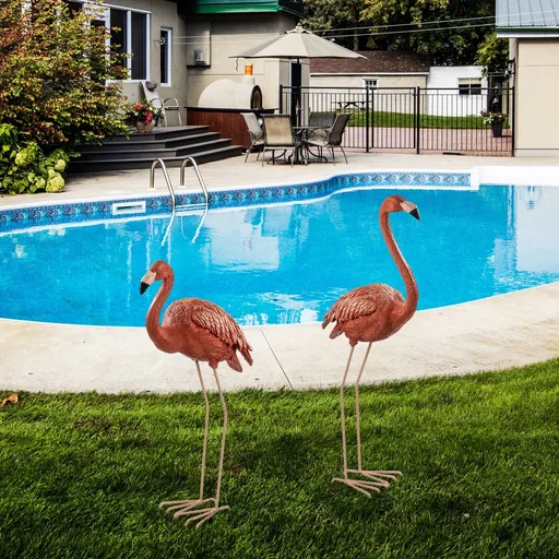 Decorative Garden Object Set (2 Pieces) Flamingo