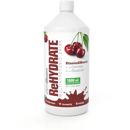GymBeam REHYDRATE 1000 ML KYSELÁ VIŠEŇ Iontový nápoj, , velikost 1 L