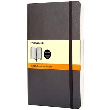 MOLESKINE L, měkké desky, linkovaný, černý (QP616)