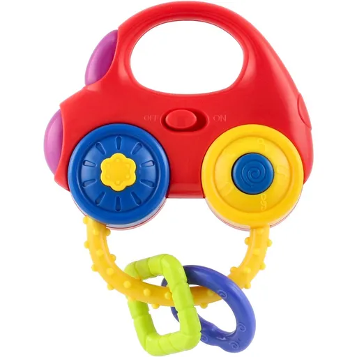 Teddies Chrastítko auto 10x11cm se zvukem a světlem