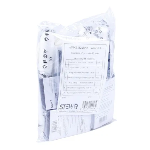 ŠTĚPAŘ Autolékárnička velikost II.- přeprava do 80 osob, náplň, 153/2023 Sb