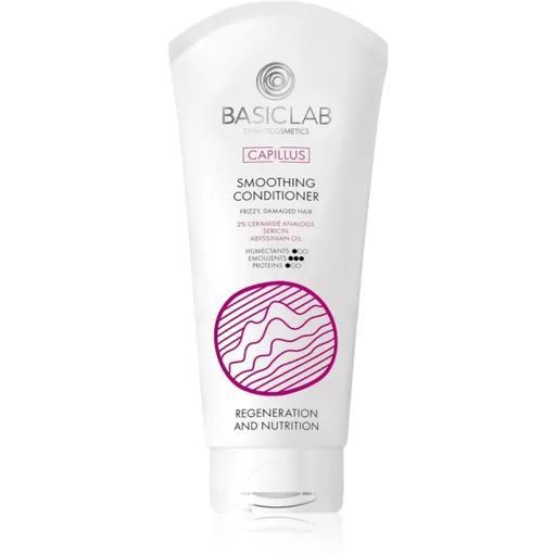 BasicLab Dermocosmetics Capillus uhlazující kondicionér pro nepoddajné a krepatějící se vlasy 100 ml