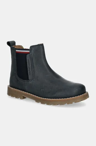 Dětské kožené zimní boty Tommy Hilfiger