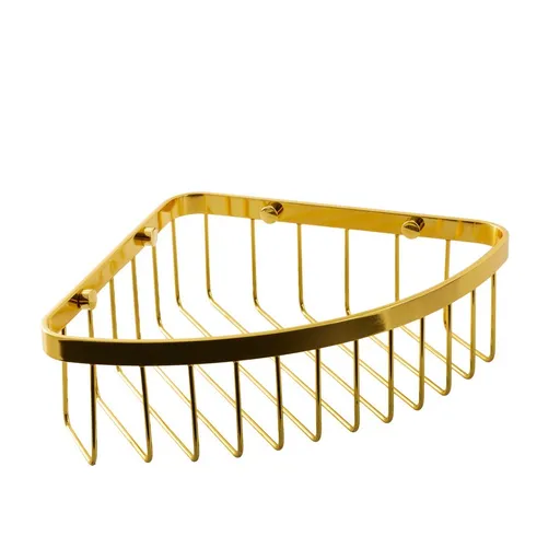 AWD Interior Rohová drátěná police zlatá AWD02081988 AWD02081988