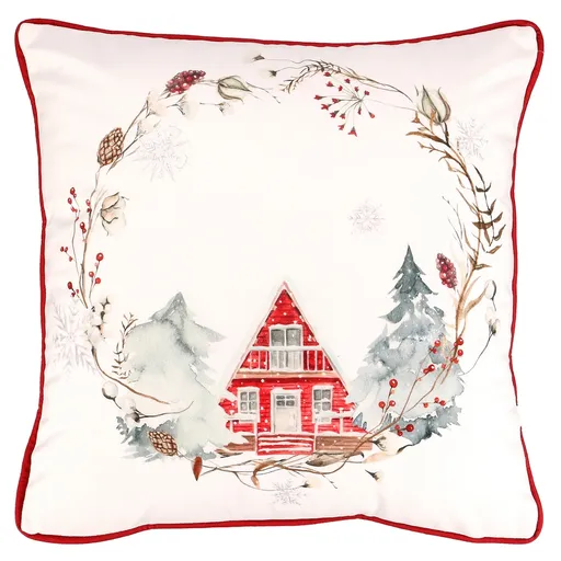 Polštář Vánoční motiv sametová, 45 x 45 cm