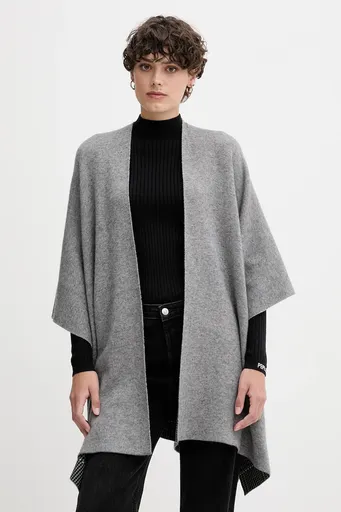 Oboustranné pončo s příměsí vlny United Colors of Benetton