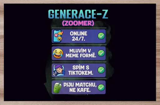 Prostírání Generace Z – Nastavení