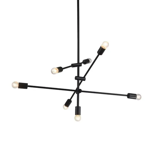 ACA Lighting Vintage závěsné svítidlo OD680107BK