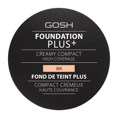 GOSH COPENHAGEN Foundation Plus+ Creamy Compact  make-up - 004 Natural 9 g