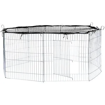 Tectake Ohrádka s bezpečnostní sítí O145cm, černá (402392)