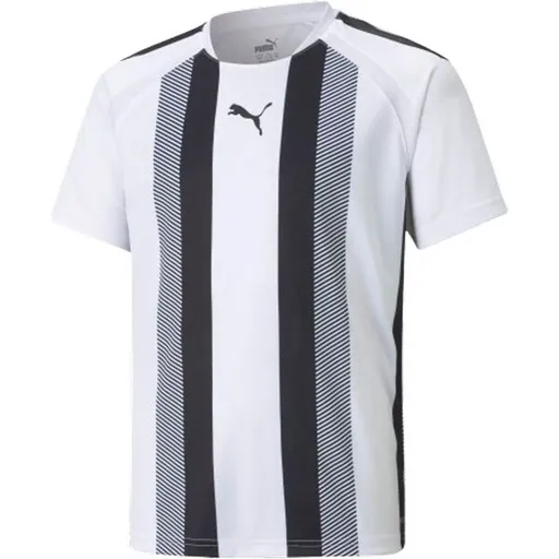 Puma TEAMLIGA STRIPED JERSEY JR Dětský fotbalový dres, bílá, velikost