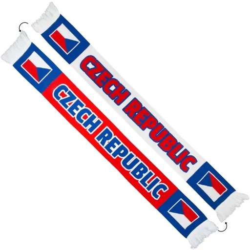 FLLÖS FANLINE SCARF CZECH 6 Zimní šála, bílá, velikost