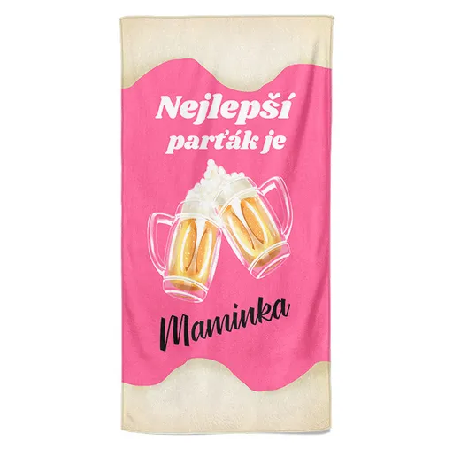 Osuška Nejlepší parťák je maminka (Velikost osušky: 100x170cm)